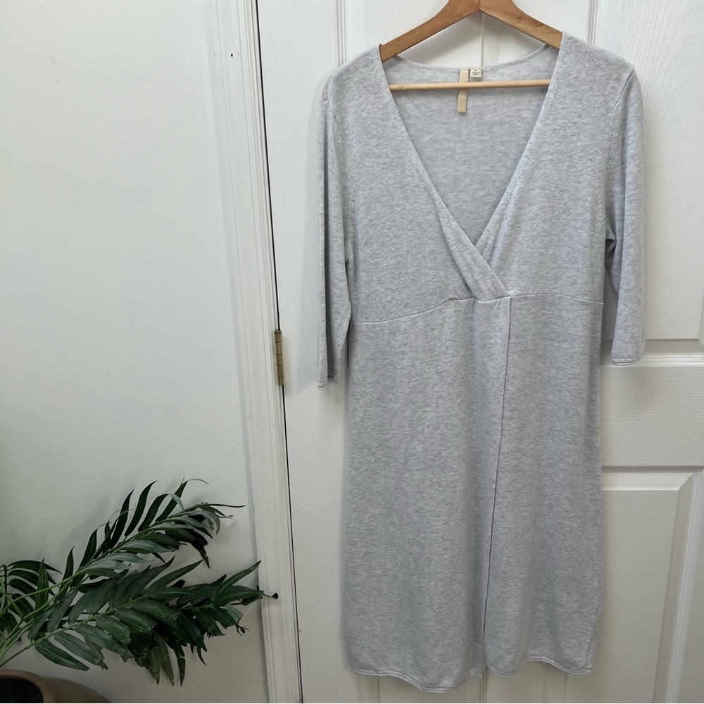 2/$22. J. Jill Light Gray Midi Dress